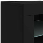 Modern dressoir met rgb led-verlichting en hoogwaardig bewerkt hout - Dressoirs & buffetkasten