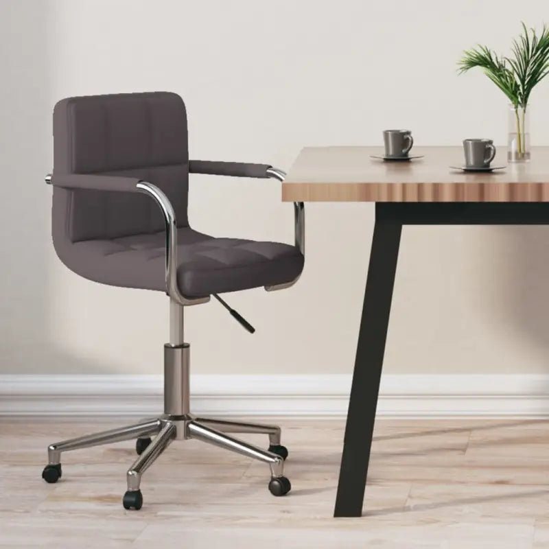 Moderne draaibare bureaustoel met zacht stof en optimaal comfort - Taupe / 1 - Bureaustoelen