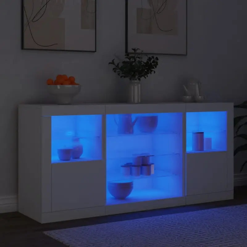 Moderne dressoir met rgb led-verlichting en duurzaam bewerkt hout - Dressoirs & buffetkasten