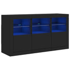 Moderne dressoir met rgb led-verlichting en hoogwaardig bewerkt hout - Dressoirs & buffetkasten