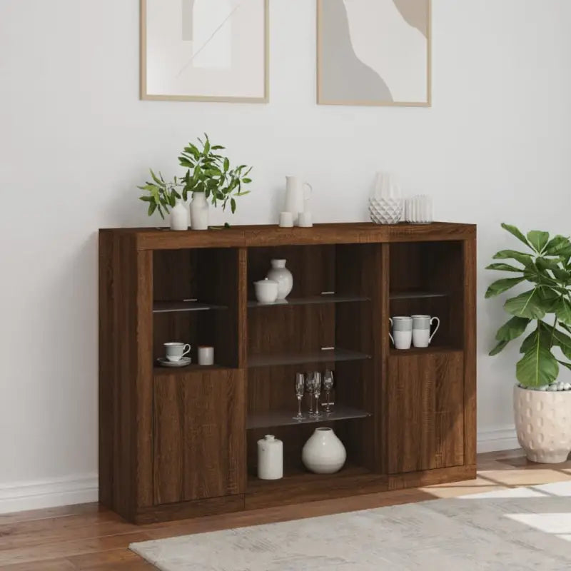 Moderne dressoirs met LED-verlichting van bewerkt hout - Dressoirs & buffetkasten