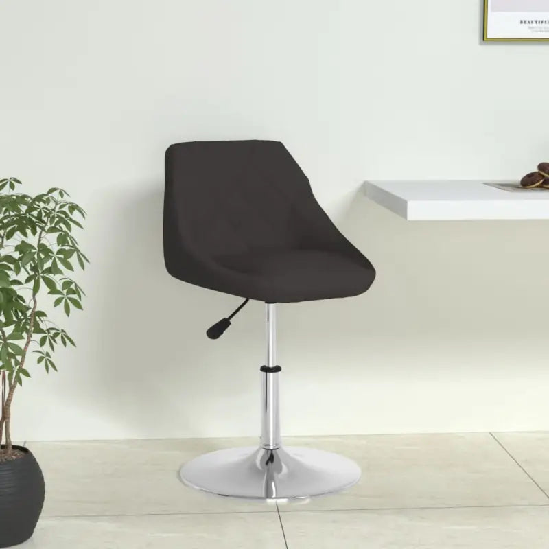 Moderne eetstoel met kunstleren bekleding en comfort - Zwart / 1 - Eetkamerstoelen