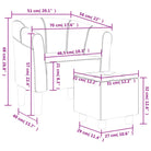 Moderne fluwelen kuipstoel met voetenbank voor iedere kamer - Fauteuils & Relaxfauteuils