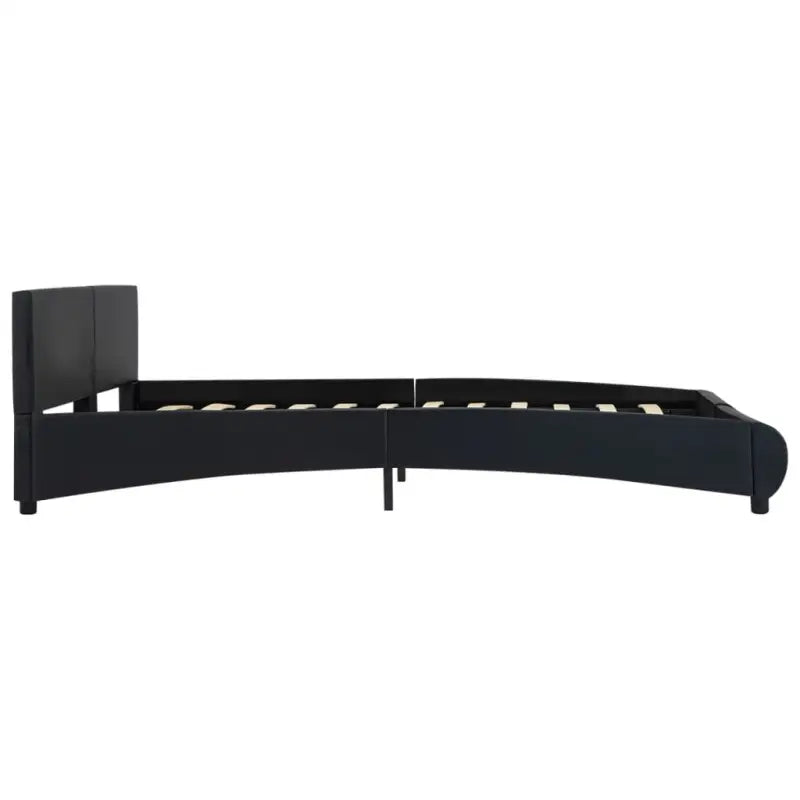 Moderne kunstleren bedframe met gepoedercoat stalen frame voor een elegante slaapkamer - Bedden & bedframes