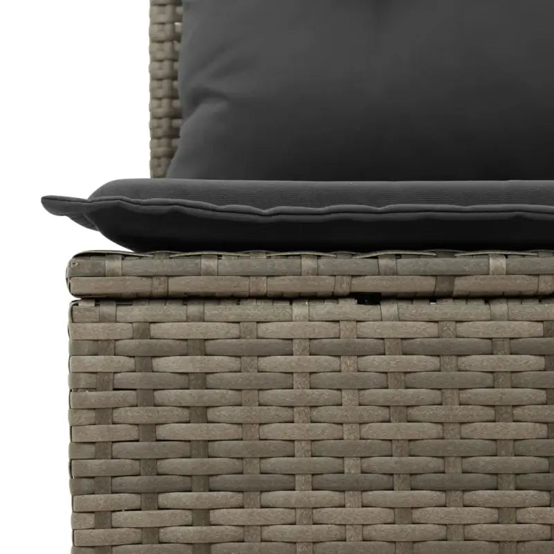 Moderne loungeset in grijs materiaal met gepoedercoat staal en waterdichte tas - Tuinsets