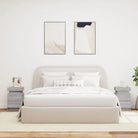 Moderne nachtkastjes met LED-verlichting in grijs sonoma stijl - Nachtkastjes