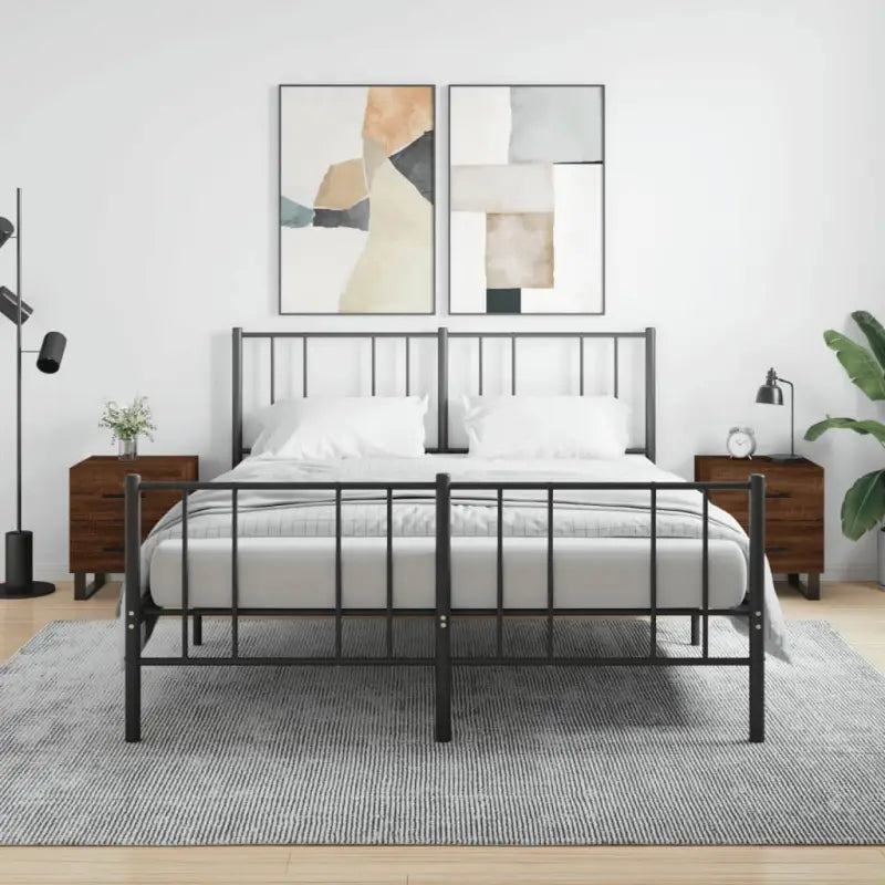 Moderne nachtkastjes van bewerkt hout met duurzame en stevige afwerking - bruin eikenkleur / 2 - Nachtkastjes