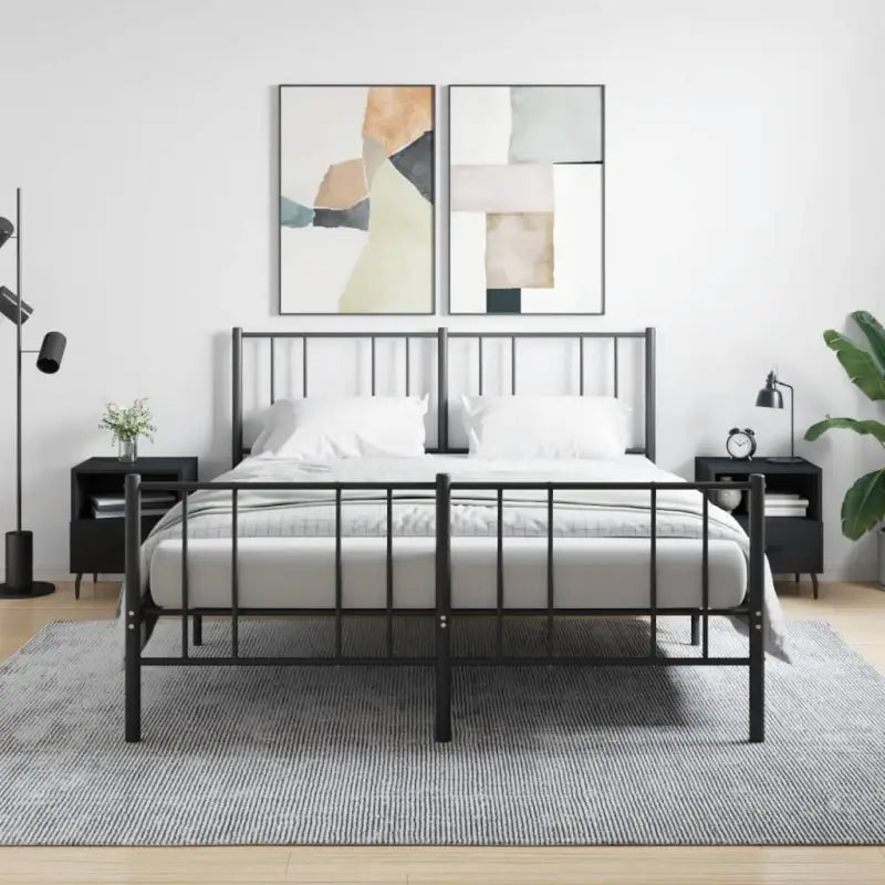 Moderne nachtkastjes van grijs Sonoma eiken voor een stijlvolle uitstraling - Zwart / 2 - Nachtkastjes