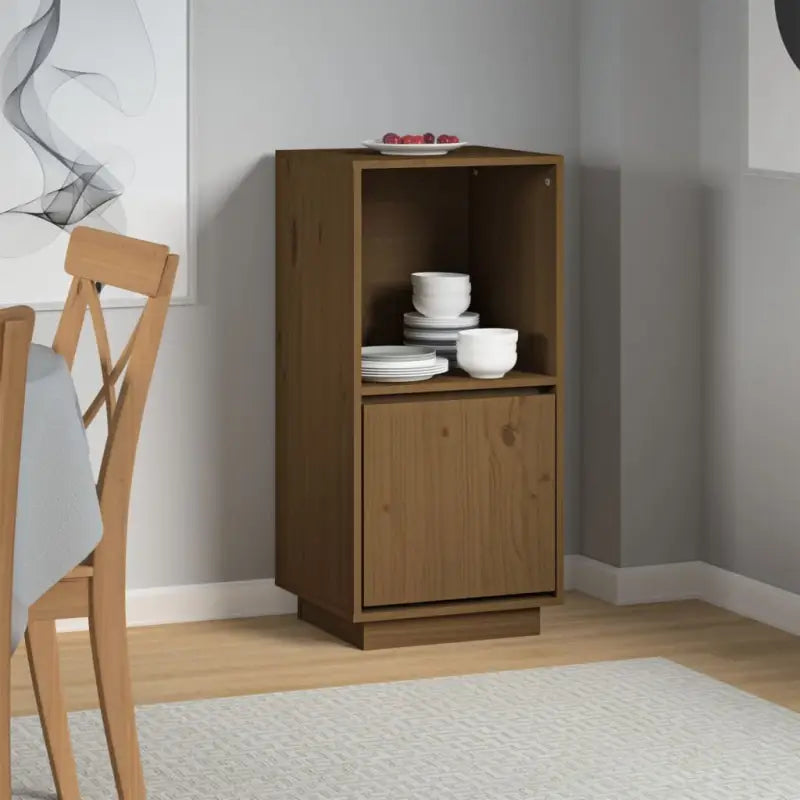 Moderne stijl Dressoir van massief Grenenhout voor een opgeruimd huis - Honingbruin / 1 - Dressoirs & buffetkasten