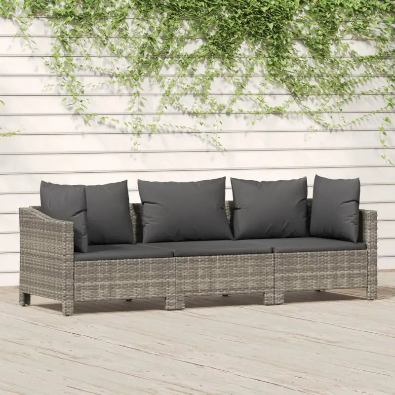 Moderne tuinset van poly rattan met comfortabele afmetingen zitting - Tuinsets