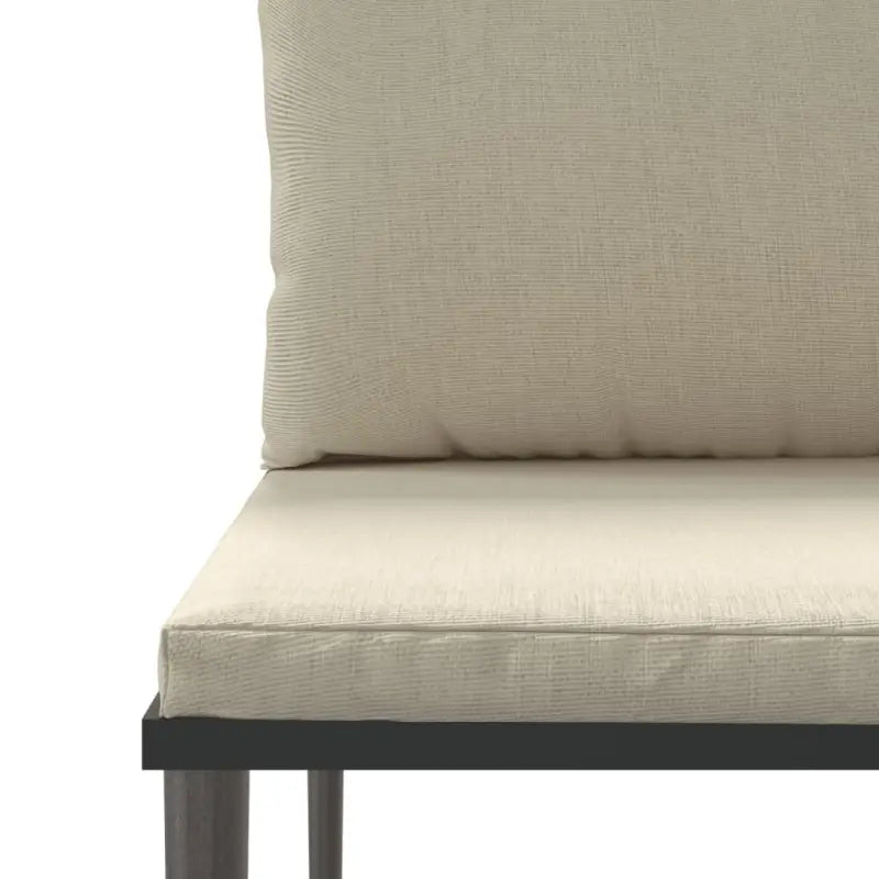 Moderne tuinset van poly rattan met grijs materiaal en staal afmetingen - Tuinsets