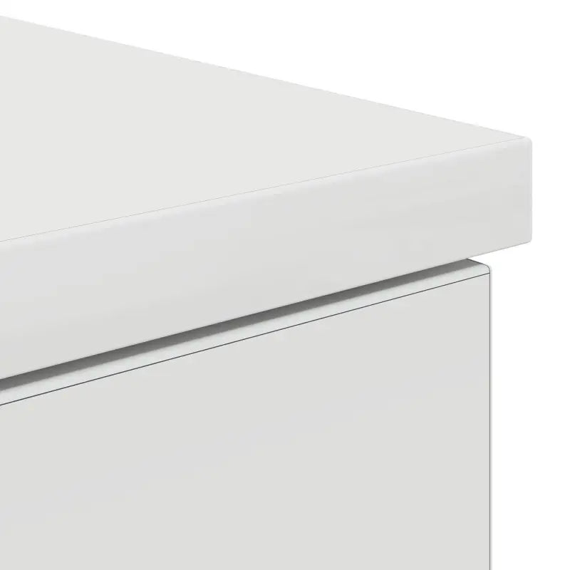 Moderne witte studiebureau van bewerkt hout voor een productieve werkplek - Bureaus