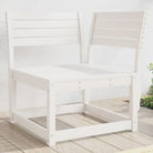 Modulair tuinbank van geïmpregneerd grenenhout met comfortabele kussens - Wit / zonder kussens / 1 - Loungebanken