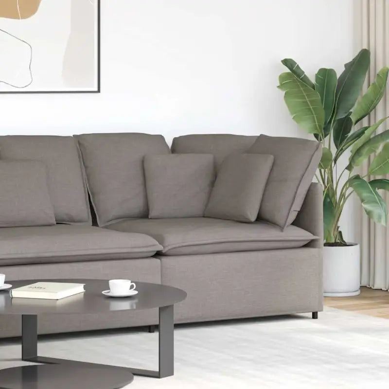 Modulaire hoekmodule voor bankgebruik en stijlvolle zithoeken - Taupe / Hoekbank - Bankelementen