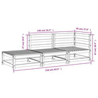 Modulaire houten tuinbank van massief grenenhout voor gezellige tuinen - Modulaire tuinbanken