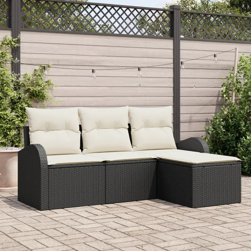 Modulaire tuin sofa set met poly riet voor stijlvolle buitenruimtes - Loungebanken