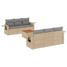Modulaire tuinbank set met beige materiaal en gepoedercoat staal - Modulaire tuinbanken