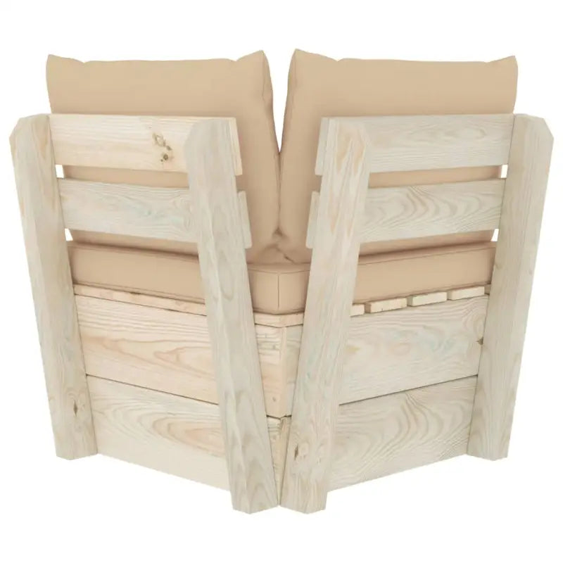 Modulaire tuinbank van geïmpregneerd vurenhout voor in de tuin - Modulaire tuinbanken