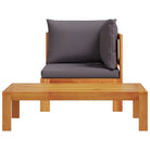 Modulaire tuinbank van massief acaciahout met wasbare hoes en eenvoudig schoon te maken - Modulaire tuinbanken