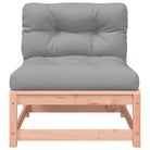 Modulaire tuinbank van massief douglashout met kussens voor terras - Modulaire tuinbanken