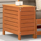 Modulaire tuinbank van massief grenenhout voor terras en patio - Bruin grenenhout / 1 / Hoge hocker met opbergruimte