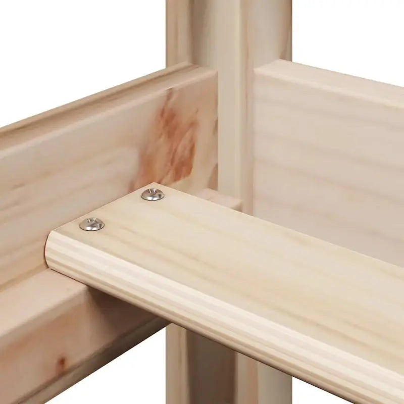 Multi-inzetbare slaapbank van massief grenenhout met open zijdeur - Bedden & bedframes