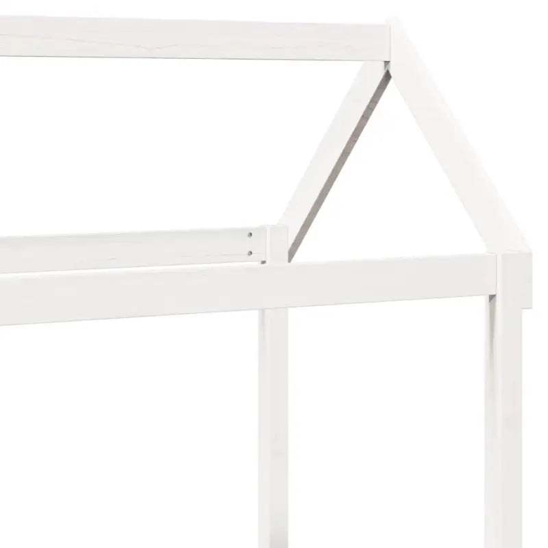 Multifunctioneel slaapbank van massief grenenhout in wit materiaal - Bedden & bedframes