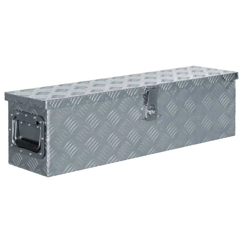 Multifunctionele Aluminium Opbergbox met praktische handgreep voor opslag - Zilver / 80.5 x 22 x 22 cm / 1