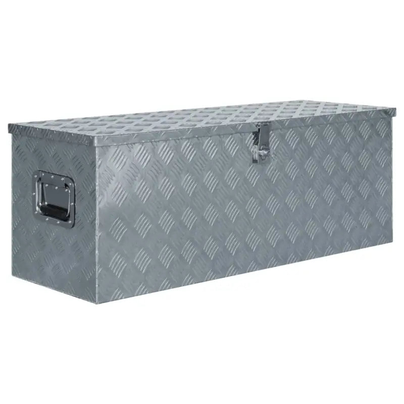 Multifunctionele Aluminium Opbergbox met praktische handgreep voor opslag - Zilver / 110.5 x 38.5 x 40 cm / 1