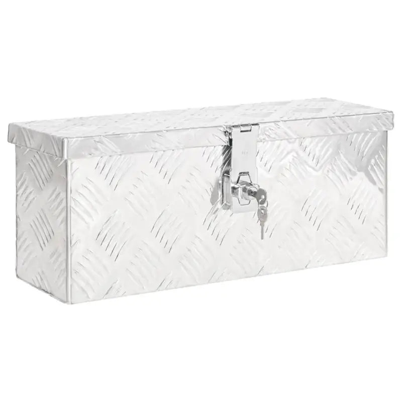 Multifunctionele Aluminium Opbergbox met praktische handgreep voor opslag - Zilver / 50 x 15 x 20.5 cm / 1