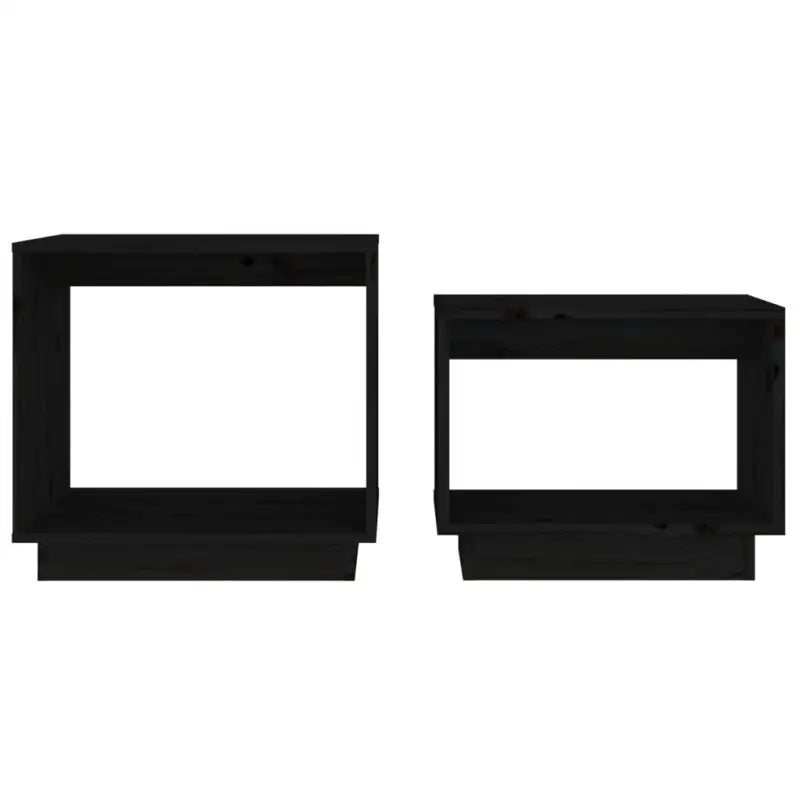 Multifunctionele salontafelset van massief grenenhout voor kleine ruimtes - Salontafels