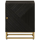 Nachtkastje met opbergruimte van massief mangohout - Opbergkasten & lockerkasten