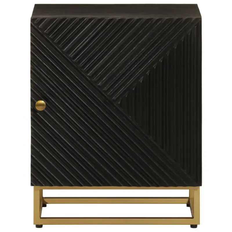 Nachtkastje met opbergruimte van massief mangohout - Opbergkasten & lockerkasten