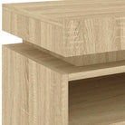 Nachtkastje met RGB LED-verlichting en duurzaam bewerkt hout - Nachtkastjes