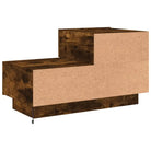 Nachtkastje met rgb led-verlichting in gerookt eiken hout - Nachtkastjes