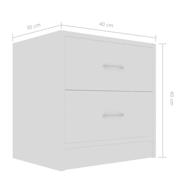 Nachtkastje van bewerkt hout inclusief levering voor een klassieke uitstraling - Nachtkastjes