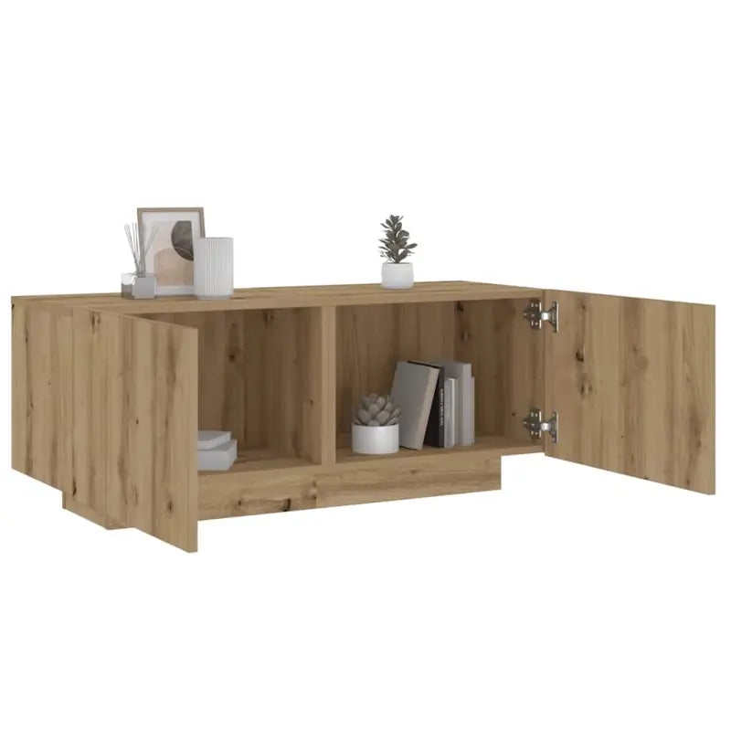 Nachtkastje van bewerkt hout met trendy en duurzaam ontwerp - artisanaal eikenkleurig / 1 - Nachtkastjes
