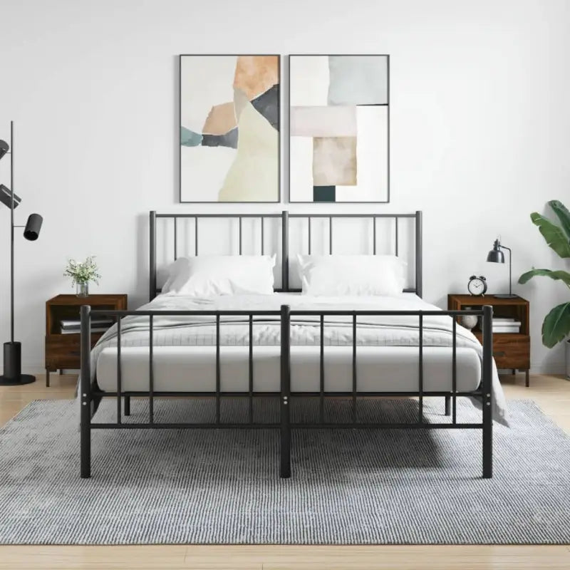 Nachtkastjes in hoogglans wit van bewerkt hout voor modern interieur - bruin eikenkleur / 2 - Nachtkastjes