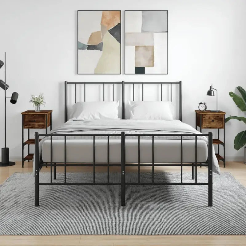 Nachtkastjes van bewerkt hout met verstelbare poten voor een tijdloze uitstraling - Gerookt eiken / 2 - Nachtkastjes