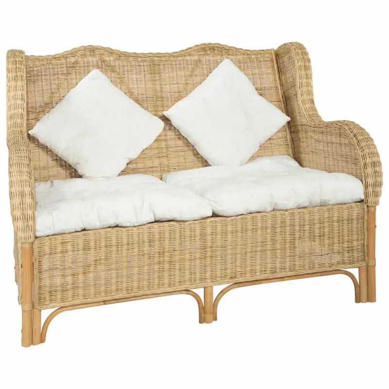 Natuurlijk Rattan Banken - Elegante en eenvoudige fauteuil voor elke ruimte - Bruin / Tweezitsbank - Banken