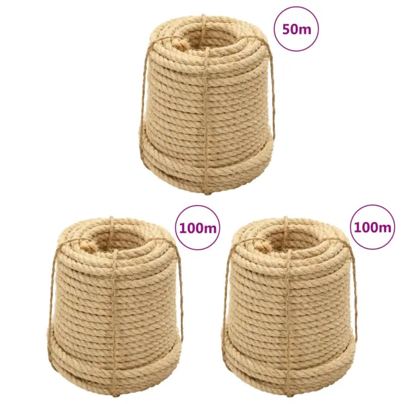 Natuurlijk sisal touw voor huis landbouw en transportgebruik - 3 / 50 m + 100 m / 20 mm - Touw