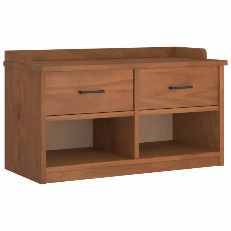 Opberg- en halbankje in massief grenenhout met rustieke charme - Opberg- & halbankjes