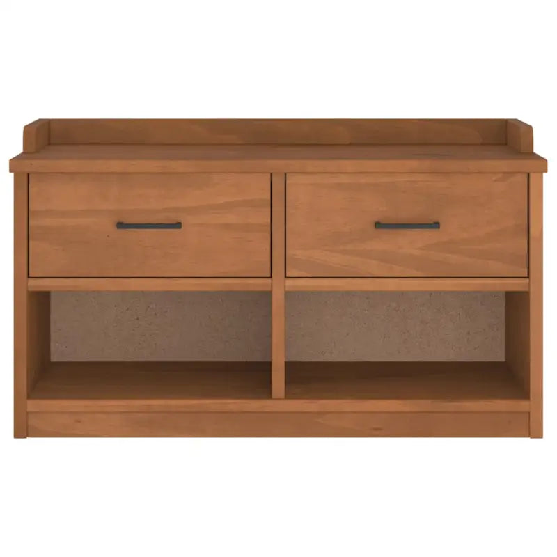 Opberg- en halbankje in massief grenenhout met rustieke charme - Opberg- & halbankjes