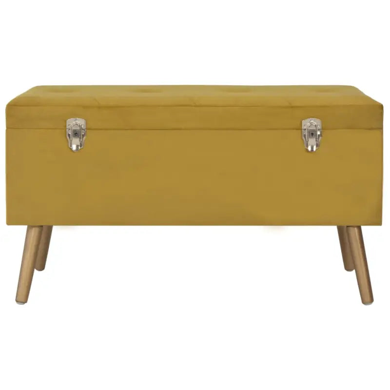 Opberg- en halbankje met fluweel bekleding en extra zitcomfort - zonder dubbele aansluiting - Opberg- & halbankjes