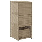 Opbergbox voor buiten in poly rattan voor tuinmeubels en accessoires - Opbergboxen voor buiten