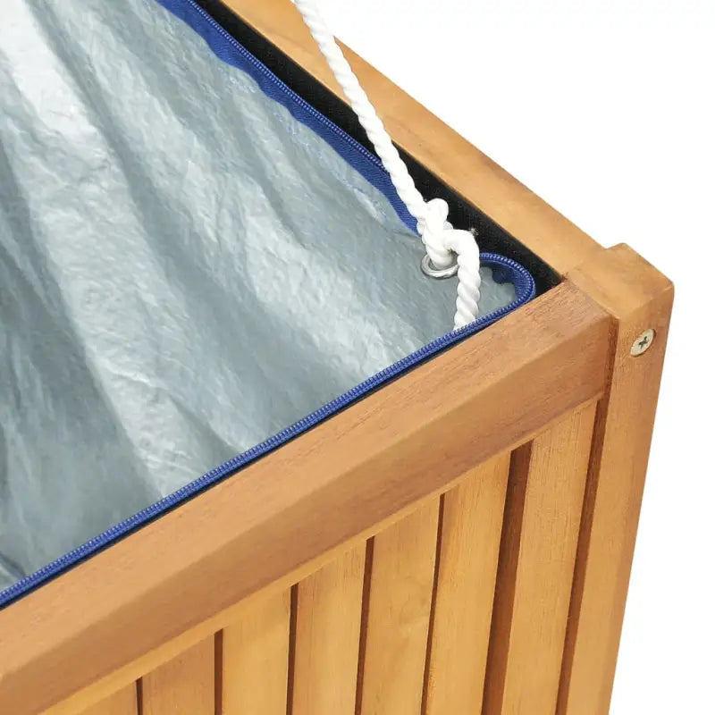 Opbergbox voor buiten van massief teakhout met eenvoudig deksel - Opbergboxen voor buiten