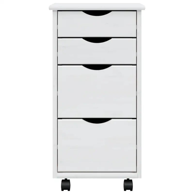 Opbergkast met wielen van massief grenenhout voor gemakkelijk schoonmaken - Opbergkasten & lockerkasten