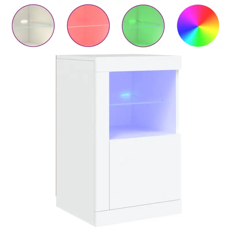 Opbergkasten met RGB LED-verlichting en bewerkt hout - Opbergkasten & lockerkasten