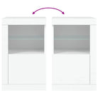 Opbergkasten met RGB LED-verlichting en bewerkt hout - Opbergkasten & lockerkasten