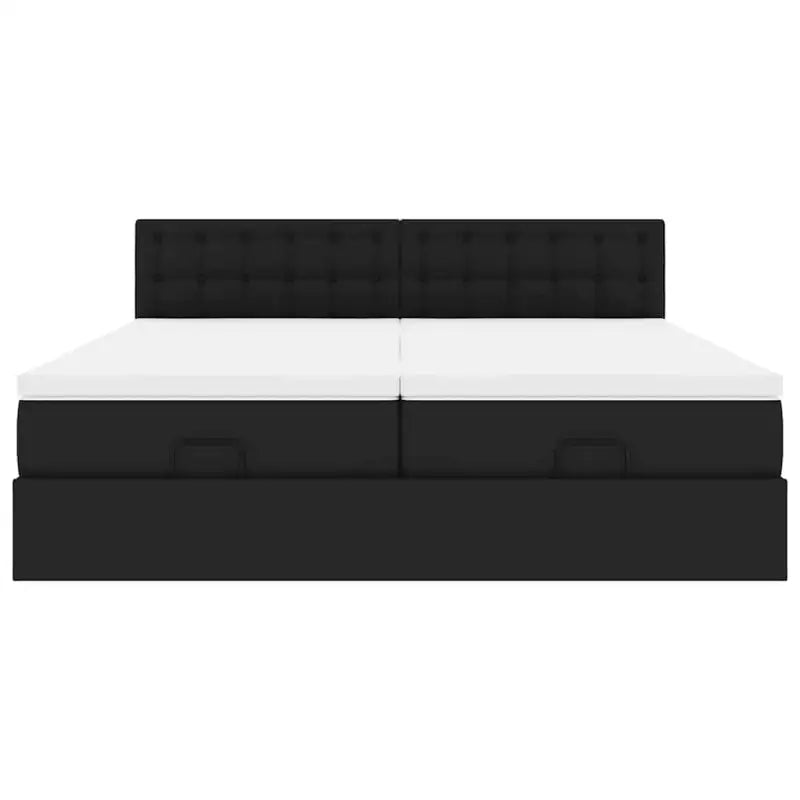 Ottomaan bed met ruime opbergruimte en zwart materiaal voor comfortabele nachten - Bedden & bedframes